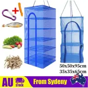3/5 Tiers Air Drying Net Vegetable Dehydrator Fruit Fishing Free Hook Hang Rope
