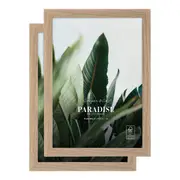 Cooper & Co. Set Of 2 21x29.7cm Oak Premium Paradise Wooden Photo Frame