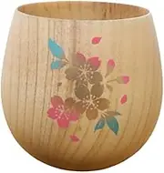 J-Kitchens Cup, Wooden Tea Cup, Natural, Sakura, Φ2.8 x 3.2 inches (7.2 x 8.2 cm), 7.6 fl oz (220 ml), Current Model
