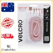 VELCRO 25mm x 1m Hook And Loop Tape Heavy Duty Strong Adhesives WHITE