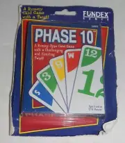 NIP 1998 Fundex Games Phase 10 Rummy Type Card Game Cards