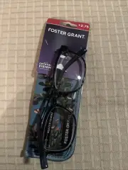 Foster Grant +2.75 Reading Glasses Misha Blue Tortoise with Pouch
