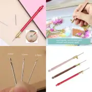 3Pcs Embroidery Hook Includes 3 Needle 0.7mm 1.0mm 2.0mm for Embroidering Beads