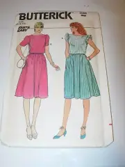 WOMENS UNCUT BUTTERICK 4968 Sewing Pattern SKIRT PULLOVER TOP SHIRT SIZE 6 8 10