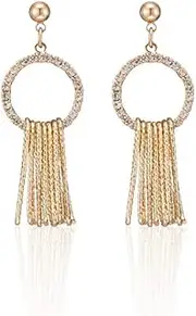 MAYJAI Long sterling silver premium tassel earrings