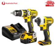 2 Piece DEWALT 18V Brushless Cordless 5Ah Combo Kit Hammer Drill Impact Driver