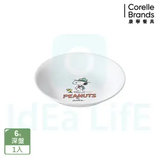 【康寧 Corelle】SNOOPY史努比 露營趣-6吋深盤