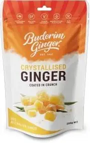 Buderim Ginger Crystallised Ginger G/F 200g