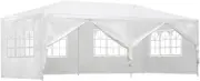 3X6M Waterproof Gazebo Marquee - Large Outdoor Party Tent with 4 Windows, 2 Door
