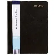 J.Burrows A5 Day to Page Executive FY25/26 Diary Black