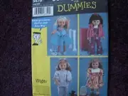 Simplicity Sewing Pattern 5670 Dummies 18' Doll Clothing Jumpsuit Dress