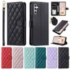 For Samsung Galaxy A54 A53 A23 A14 Luxury Leather Crossbody Wallet Phone Case