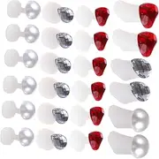 NULYLU Silicone Toe Separators 24pcs Nail Art Pedicure Tool Rhinestone Toe Divider Foot Protection Easy Application