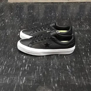 Converse One Star 黑色 黑白 荔枝紋 皮革 LUNARLON 鞋墊 防潑水 155548C