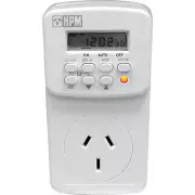 HPM 24Hr 7 Day Digital Power Point Electrical Timer with Battery Back Up