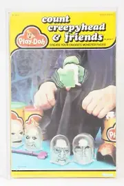 Kenner Count Creepyhead And Friends Play Doh 1984 New SEALED CAS 85+ RARE