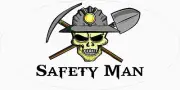 3 - Safety Man Miner Skull Mining Tool Box Hard Hat Helmet Sticker WV H408