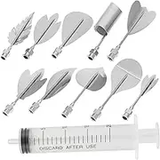 Ipetboom 1 Set Jelly Art Pudding Nozzle Stainless Steel Cake Gelatin Tools for Decorating Pastries Cupcakes for Home Professional Use