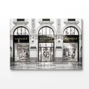 Versace Store in City Photograph Print 100% Australian Made 120x90cm (Stretched Canvas)