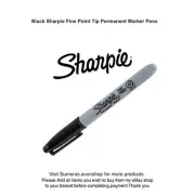 Black Sharpie Fine Point Tip Permanent Waterproof Marker Pen
