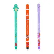 3Pcs Erasable Gel Pen Cartoon Gel Pen 0.35mm Needle Tip Smooth to Write Quick Dry Gel Pen for Writing Journaling Three pieces set
