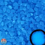 500pc Glow in The Dark Pebbles Outdoor Glow Stones for Driveway Yard Grass Bl