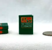 PRINCIPLES OF CHEMISTRY 1:12 Scale Miniature Readable Book Science Elements