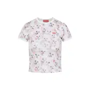 [Diesel] Diesel-White T-Unclau Polyester T-Shirt-Donna M STAND