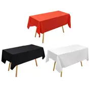 10pcs PEVA Rectangle Tablecloths Solid Colour Waterproof Party Table Covers