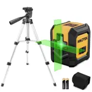 Laser Level with Tripod, Self-Leveling Green Beam Horizontal and Vertical Cro...