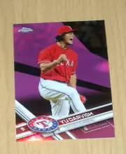 2017 Topps Chrome Yu Darvish PINK refractor #107