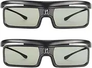 DLP LINK 3D Glasses, Rechargeable Active Shutter Eyewear for LTV-2500, for LTV-3000 Pro, for LTV-3500 Pro, DLP LINK 3D Projectors, 96/100/120/144Hz