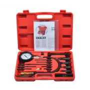 17pc Diesel Engine Compression Cylinder Pressure Tester Gauge Kit Set
