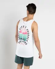 [Skylark] Skylark Men's Paradiso Tank Top Top in White Size 2XL 2XL White