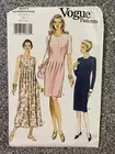 VTG Vogue Pattern 9171 - size 14 - UNCUT pleated tucked cocktail dress sundress