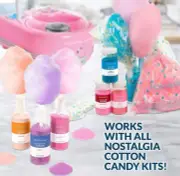 NEW! NOSTALGIA Cotton Candy Maker & Hard Cany Machine Perfect Fun Christmas Gift