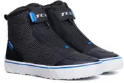 TCX Ikasu 2 Air Ladies Motorcycle Shoes, black-white-blue, Size 40 for Women Black White Blue