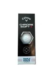 Callaway Chrome Soft X Balls - White - Triple Track - (64240571280) - (1 Sleeve)