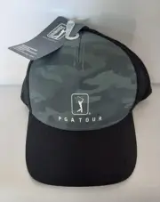 PGA Tour Pro Series Mesh Golf Hat - Black Duck Green Camo Trucker Hat