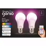 Mirabella 9W 800lm RGB And White Genio Smart Wi-Fi Glass LED ES Light Globe - 2