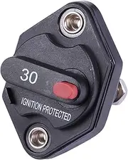 JECOMPRIS Car Rv Electric Vehicle Circuit Breaker Auto Automotive Car Manual Circuit Breaker Truck Inverter Air Circuit Breaker Inverter Circuit Breaker Black PVC