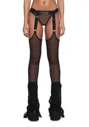 [Club Exx] Techno Fantasy Chaps Set - Black