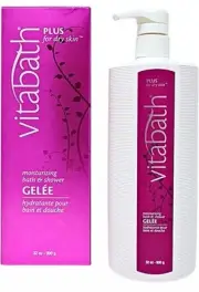 Vitabath Plus For Dry Skin Moisturizing Bath & Shower Gelee, 32 oz
