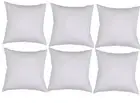 6 Australian Made Cushion Pillow Inserts 40 x 40 cm White Hypoallergenic Fibre