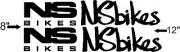 Custom NS Bikes Frame Decal Set. Pick Your Color. USA Seller!