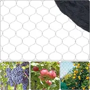 Bird Netting for Garden,Poultry Nylon Mesh Net Netting,Multi-Purpose Fruit Tree and Plant Protection Netting，15 * 7m Bird Netting (Black)