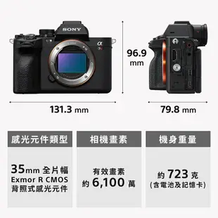 【新博攝影】SONY LCE-A7RM5單機身 (台灣索尼公司貨 兩年保固)α7RV A7R5註冊再送FZ100原廠電池+金屬熱靴蓋