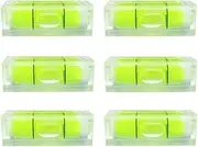 SIZIKJXGHWYI 6Pcs Small Bubble Level 10x10x29mm Mini Square Spirit Level Picture Hanging Levels Mark Measuring Instruments Layout Tools