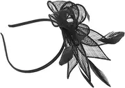 [PACKOVE] Fascinator Hat Clip for Women Vintage Tea Party Headband and Hair Accessory Versatile Dress Hat for Special Occasions for Weddings and Formal Events Black
