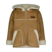 NEW Koolaburra by Ugg faux shearling jacket, Tan, Girls Size 4, MSRP: $100